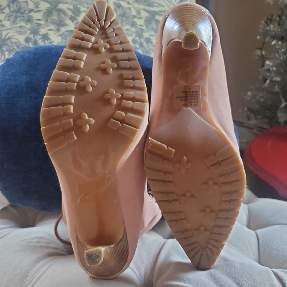 💯 Colin Stuart Blush Lace-Up Heeled Booties - Picture 5 of 11